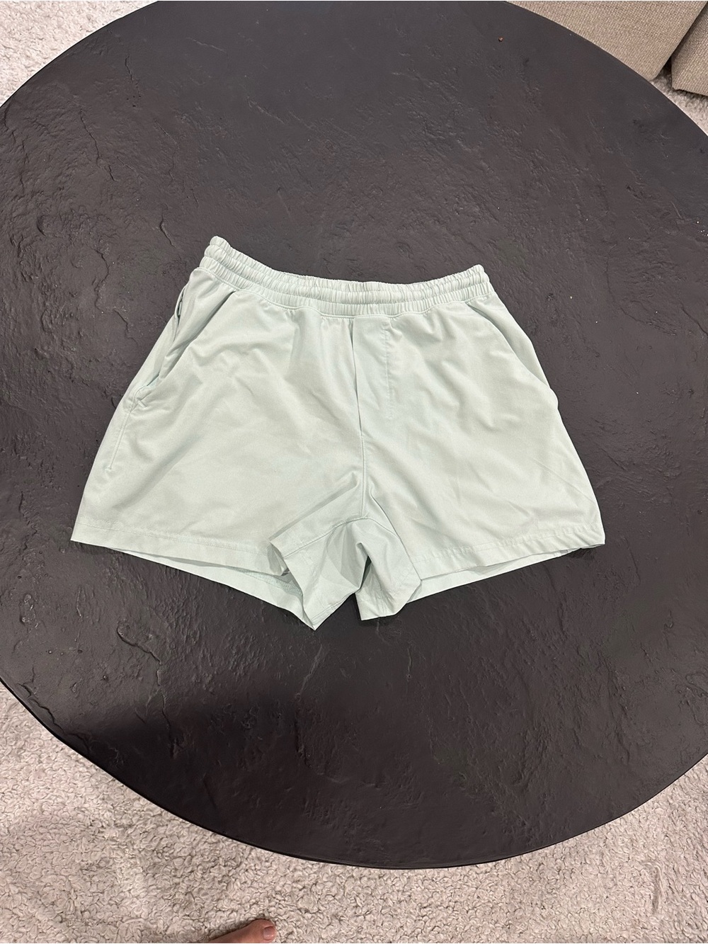 Lululemon Men's Lightweight Elastic-Waist Shorts in Mint Green